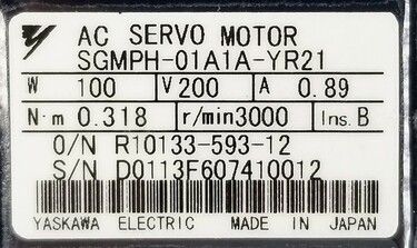 SGMPH-01A1A-YR21 | Yaskawa AC Motors